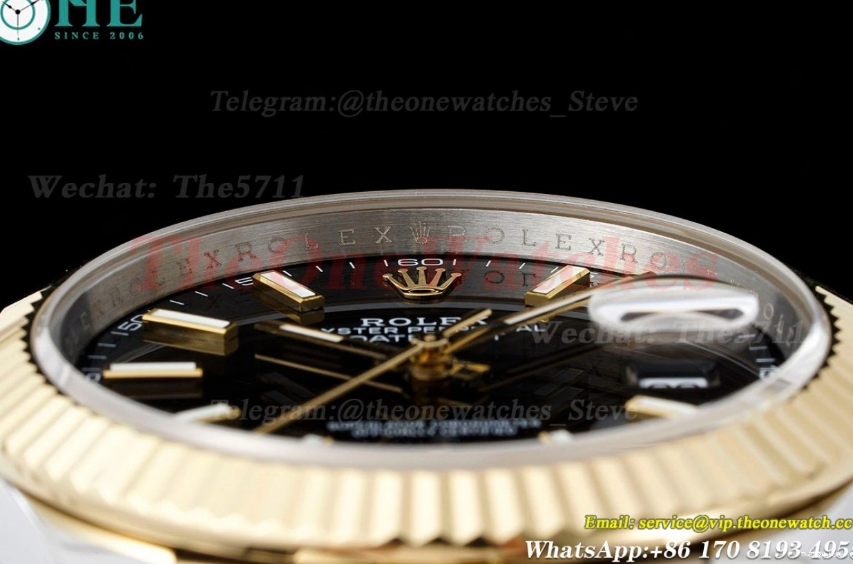 Datejust GMF Black 41mm SS Stk 126333 VR3235 YG 0219